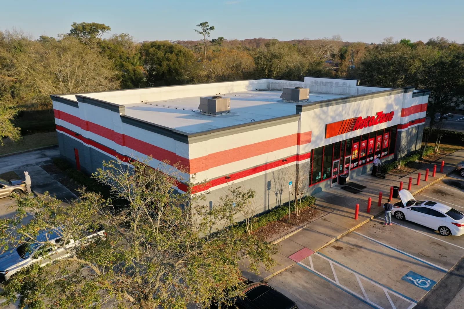 AutoZone NNN property aerial view — Orlando Goldenrod corridor