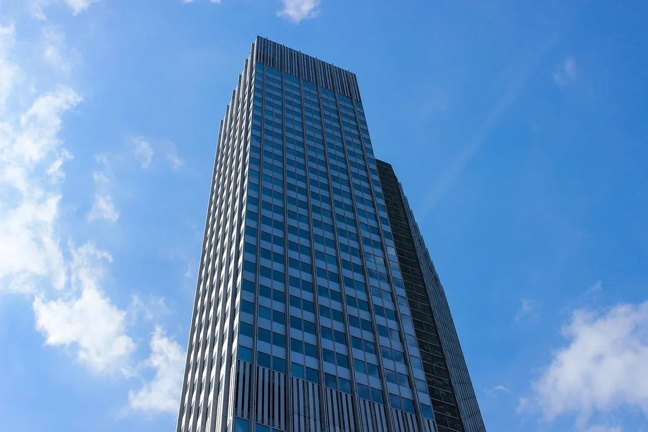 Office tower with cityscape